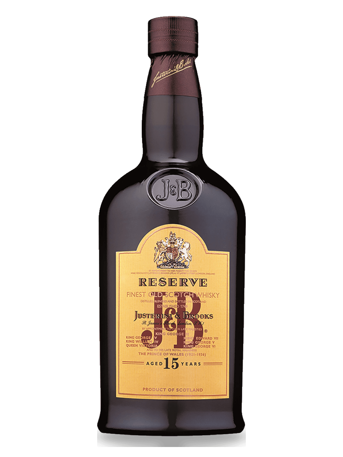 J&B Reserve 15 Year Old Blended Scotch Whisky